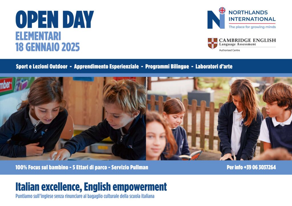 Open Day Scuola Elementare 2024-2025 Northlands International