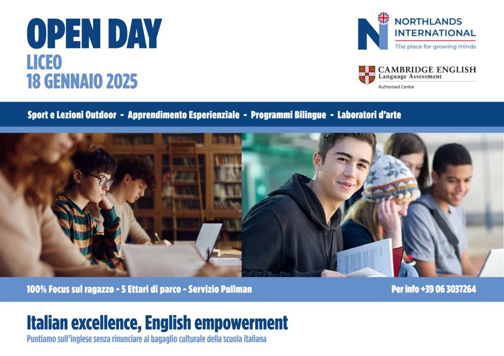 Open Day Liceo 2024-2025 Northlands International