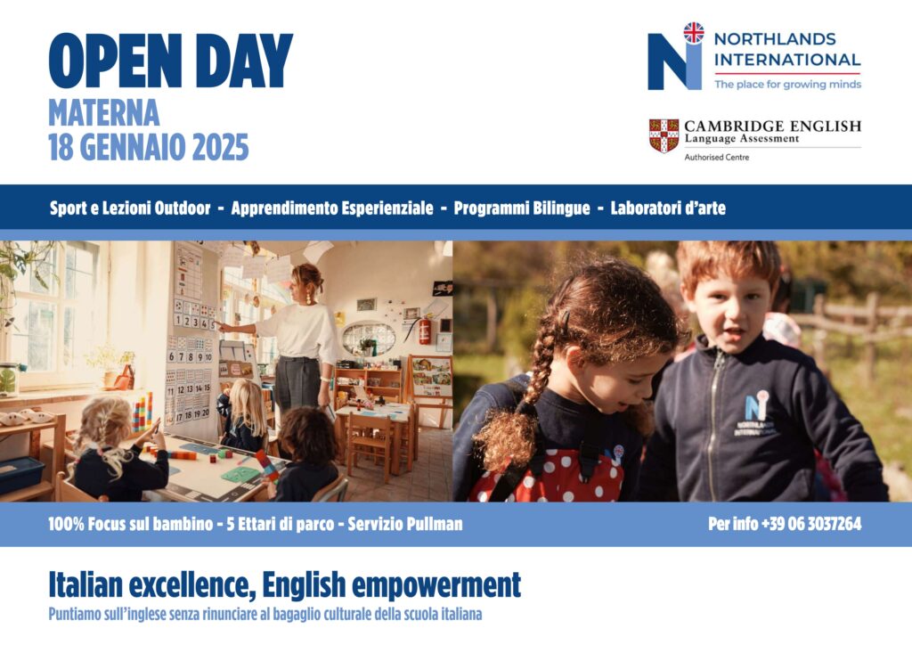 Open Day Scuola Materna 2024-2025 Northlands International