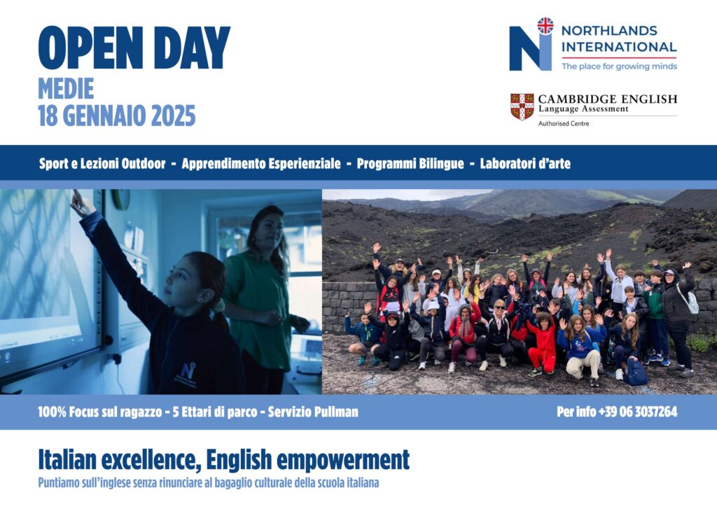 Open Day Scuole Medie 2024-2025 Northlands International