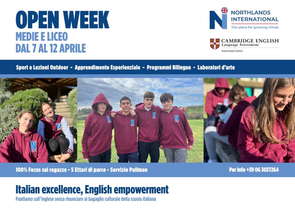 Open Week 2025 Scuola Media e Liceo di Northlands International